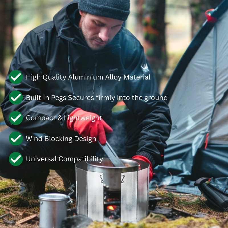 10 Plates Foldable Aluminium Wind Shield